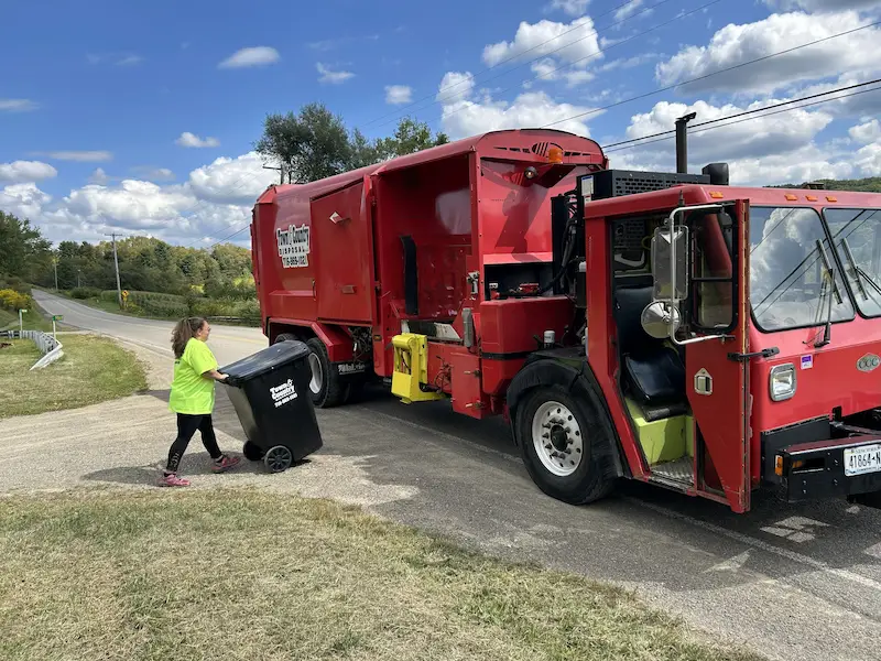 Residential trash pickup service in Western New York